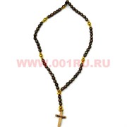 Деревянный крест с четками 69 шт 50 шт/упаковка