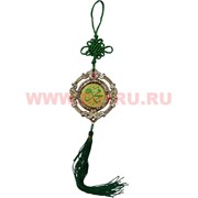 Амулет мусульманский &quot;круг&quot; золотой со стразами, цена за 12 штук