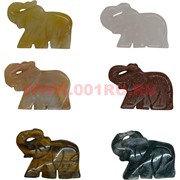 Слоники из натуральных камней 2,7х3,5 см
