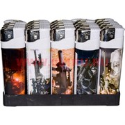 Зажигалка газовая «автоматы» 25 шт/бл