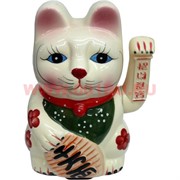 Кот Манэки-нэко керамический 20 см, цена за коробку из 45 шт
