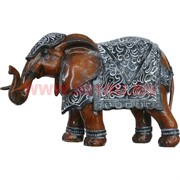 Слон с попоной 16 см, полистоун