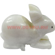 Кролик из белого оникса 11 см (4 дюйма)