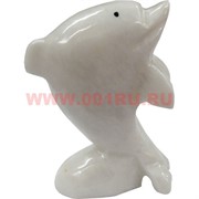Дельфин из белого оникса 11 см (4 дюйма)