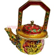 Шкатулка со стразами "Чайник"