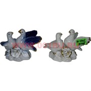Голуби из фарфора (KL-1043) со стразами 6,5 см 180 шт/кор