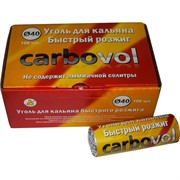 Уголь для кальяна Carbovol 40 мм 100 шт (Россия)