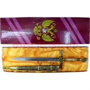 Кинжал сувенирный с росписью "АК-47" (61) 40 см и российским гербом