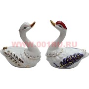 Лебеди из фарфора (160А) со стразами, цена за пару