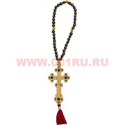 Православный амулет "Подвеска с крестом" деревянная 50 шт/упаковка