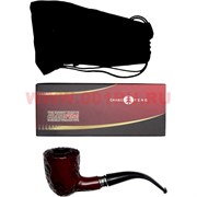 Трубка курительная (пластик, металл) с чехлом в коробочке