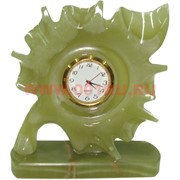 Часы из оникса «Листок» малый