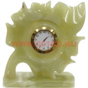 Часы из оникса «Листок» средний