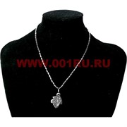 Подвеска из гематита "лист"