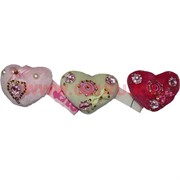 Сердечки 3 вида (627) цена за 126 шт (стразы, жемчужины)