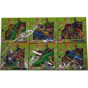 Набор резинок (24 уп) для плетения браслетов Loom Bands с крючком (300 шт), цена за 24 упаковки