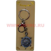 Брелок со стразами "Черепаха" с карабином ножки двигаются