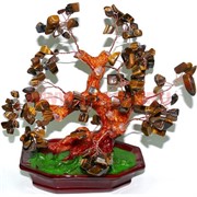 Дерево счастья Фэншуй &quot;тигровый глаз&quot; (63) 17 см