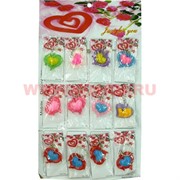 Брелок &quot;Сердце с завитушками&quot; (DLK-07) из полистоуна, цена за 120 штук