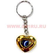 Брелок "Сердце сглаз 2 цвета" (DLK-14) цена за 120 штук