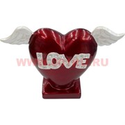 Сердце Love на подставке с крыльями (DL-32) цена за 32 штуки