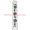 Браслет с камнями серебристый (M-100) цветочком цена за упаковку из 12шт - фото 100749