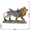 Лев из полистоуна на подставке (29 см длина) - фото 100861
