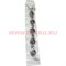 Браслет с камнями серебристый (M-100) овальный цена за упаковку из 12шт - фото 101154