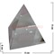 Кристалл «Пирамида» прозрачная 4 см в мягкой упаковке - фото 101348