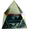 Кристалл «Пирамида Зодиак» большая 8 см - фото 101370