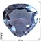 Кристалл «Сердце Зодиак» голубое 5 см - фото 101491