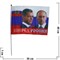 Флаг "Вперед Россия с Медведевым и Путиным" 20х30 см 12 шт/блок - фото 102192