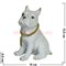 Собака «бульдог» из фарфора (KL-1222) с цепочкой 13 см высота (60 шт/кор) - фото 103483