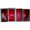 Кошелек красный кожаный в ассортименте - фото 104034