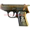Зажигалка газовая сувенир «Пистолет с драконом» с лазером - фото 104525
