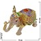 Шкатулка со стразами "Слон" цвета в ассортименте - фото 104572
