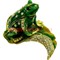 Шкатулка "Жаба на листе" со стразами - фото 104748