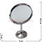 Зеркало круглое металлическое 90 мм диаметр - фото 104968