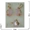 Набор серьги и кольцо "Майорка" под розовый кварц размер 17-20 - фото 105160