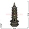 Пагода с подсветкой из металла 18 см (под бронзу) - фото 105253