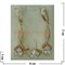 Набор серьги и кольцо "Рим" под кристалл размер 17-20 - фото 105839