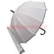Зонт трость белый с чехлом полуавтомат (PLS-4250) цена за 12 шт - фото 106514