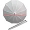 Зонт трость белый с чехлом полуавтомат (PLS-4250) цена за 12 шт - фото 106515