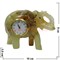 Часы из оникса "Слон" 8 см - фото 106647