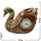 Часы из оникса "Лебедь" 8,5 см - фото 106669