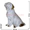 Белый фарфор Собака Ньюфаундленд 12 см (60 шт/кор) символ 2018 года - фото 107837