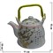 Чайник "Белая сакура", фарфор - фото 107843