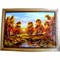 Картина из янтаря в простой темной рамке 18х24 - фото 108439