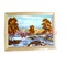 Картина из янтаря в простой светлой рамке 14х17 - фото 108481