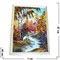 Картина из янтаря в простой светлой рамке 35х45 см - фото 108515